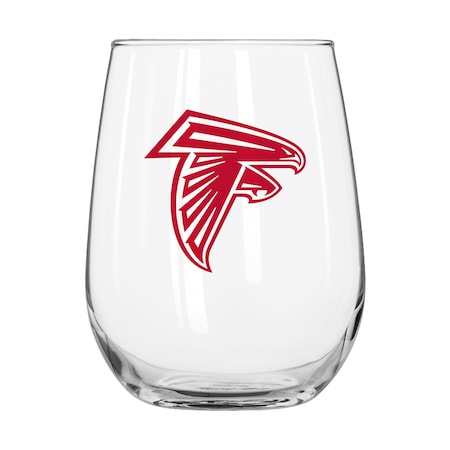 Logo Brands Atlanta Falcons 16oz Gameday Curved Beverage Glass 602-G16CB-1